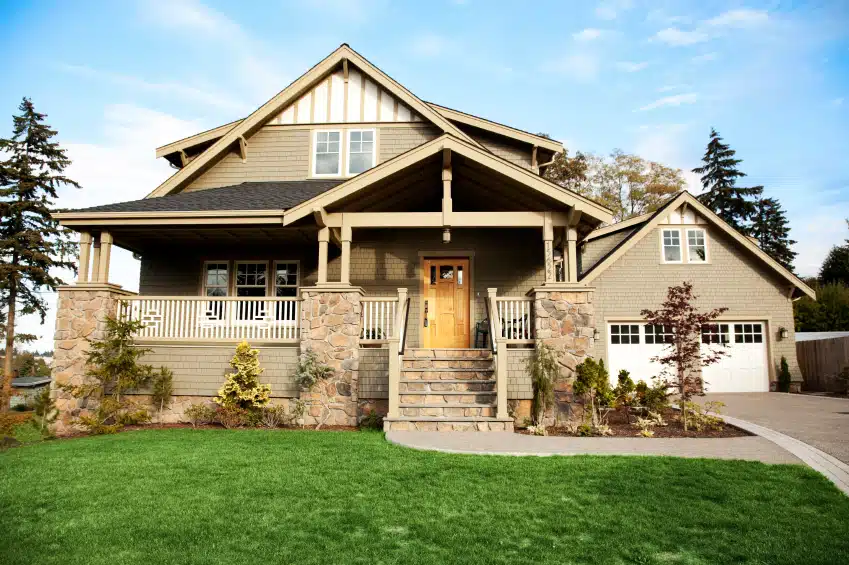 Family Home with Stone Veneer